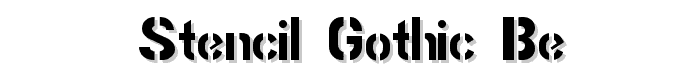 Stencil Gothic BE font